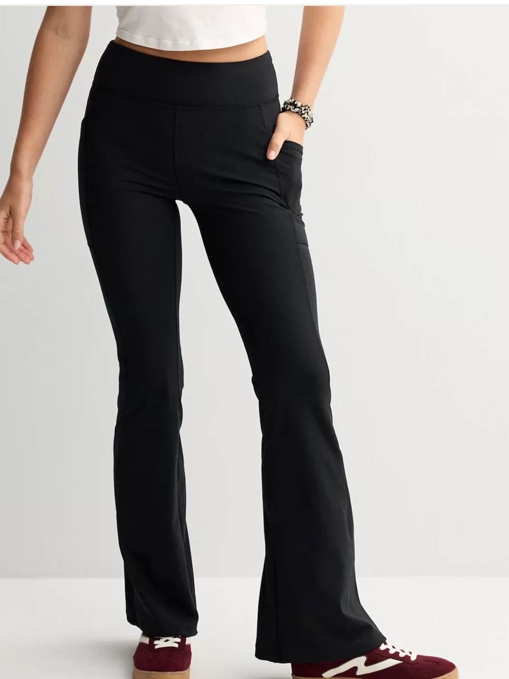 2 pair Kohls SO brand flare yoga pocket pants